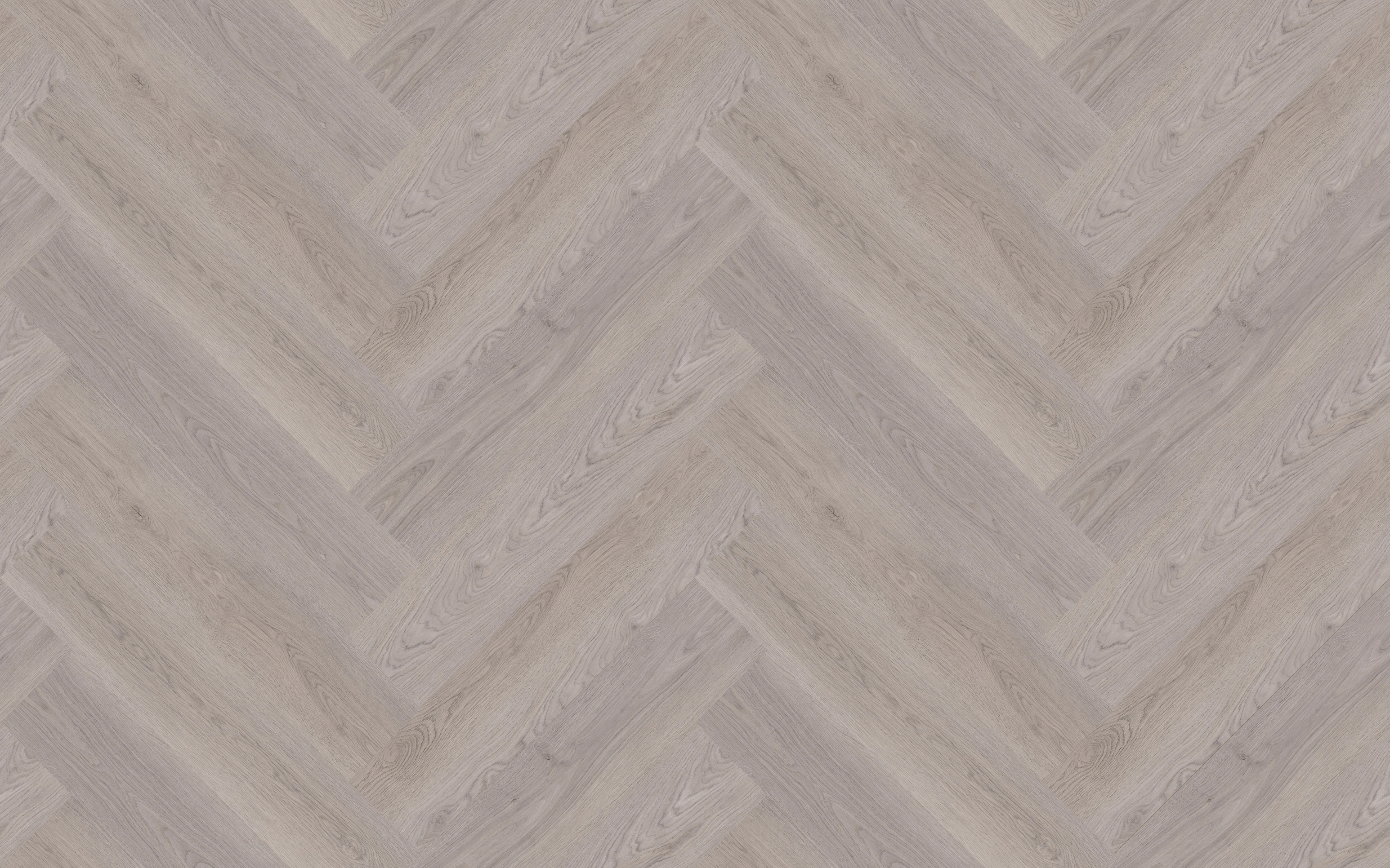Quartz vinyl tiles SILVER GREIGE OAK, SPC, "herringbone", both sides, click system